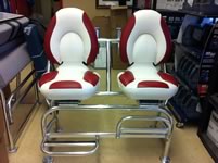 Custom Aluminum Captain Chairs.