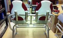 Custom Aluminum Captain Chairs.