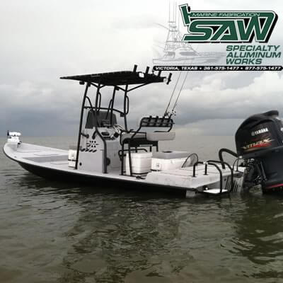 Custom Aluminum Boat Tops, Poling & Leaning Post