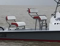 Custom Aluminum Leaning Post & Bench Seat.