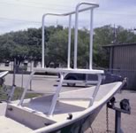 Custom Aluminum Front Deck Fishing Platform.