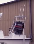 Custom Aluminum Outboard Motor Poling Platform.