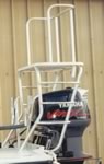 Custom Aluminum Outboard Motor Poling Platform.