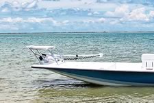 Custom Aluminum Front Deck Fishing Platform.