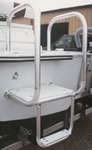 Custom Aluminum Swim Ladder and Platform.