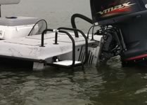 Custom Aluminum Swim Ladder and Platform.